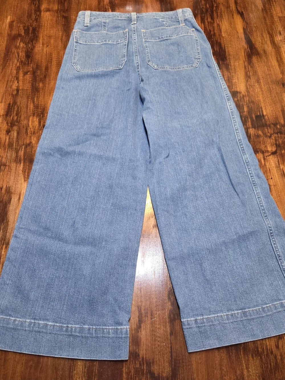 Madewell Emmett Wide-Leg Crop Jeans Light Wash 25 Clean Girl Vintage Inspo - Picture 8 of 8